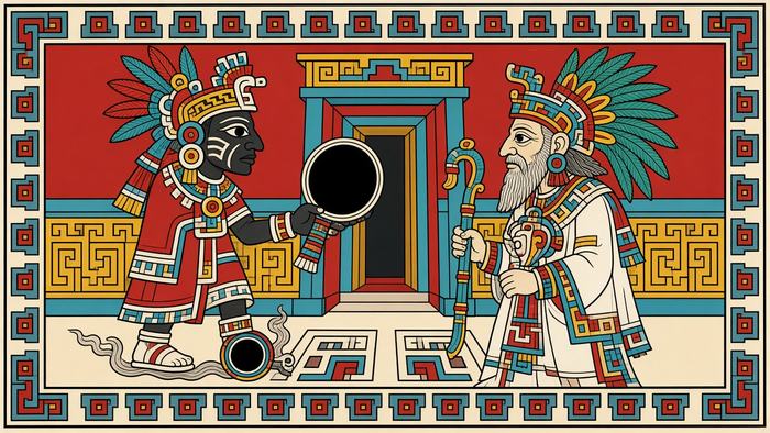 Lámina: el espejo de Tezcatlipoca